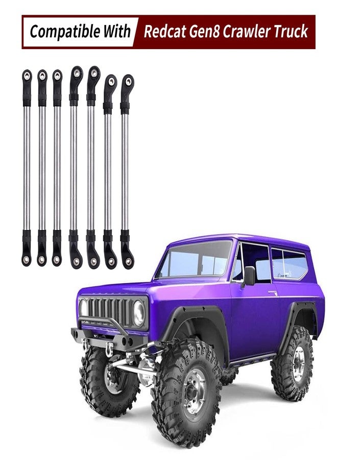CrazyHobby M4 Suspension Linkage Steel for Redcat Gen8 1/10 Scale RC Crawler Upgrade Parts - Image 5